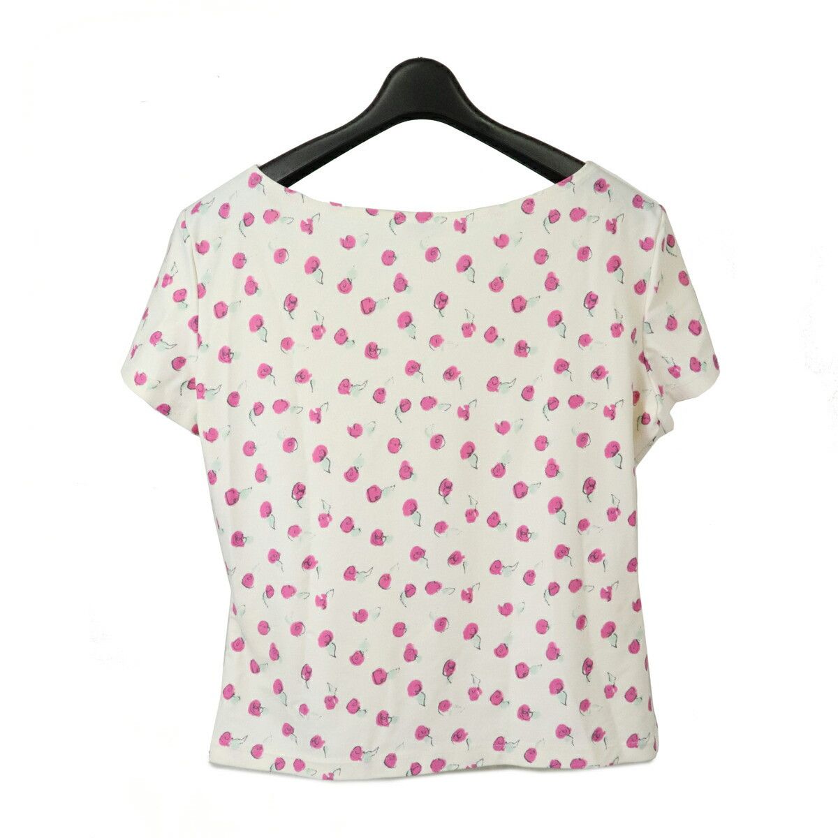 Chanel Chanel Chanel Nylon Spandex Rose Print Short Sleeve Top Others Tops 44 DUTY FREE for USA Size ONE SIZE - 2 Thumbnail