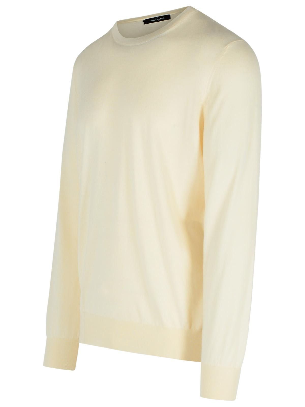 Gran Sasso GRAN SASSO Cream Cashmere Blend Sweater Size US M / EU 48-50 / 2 - 2 Thumbnail