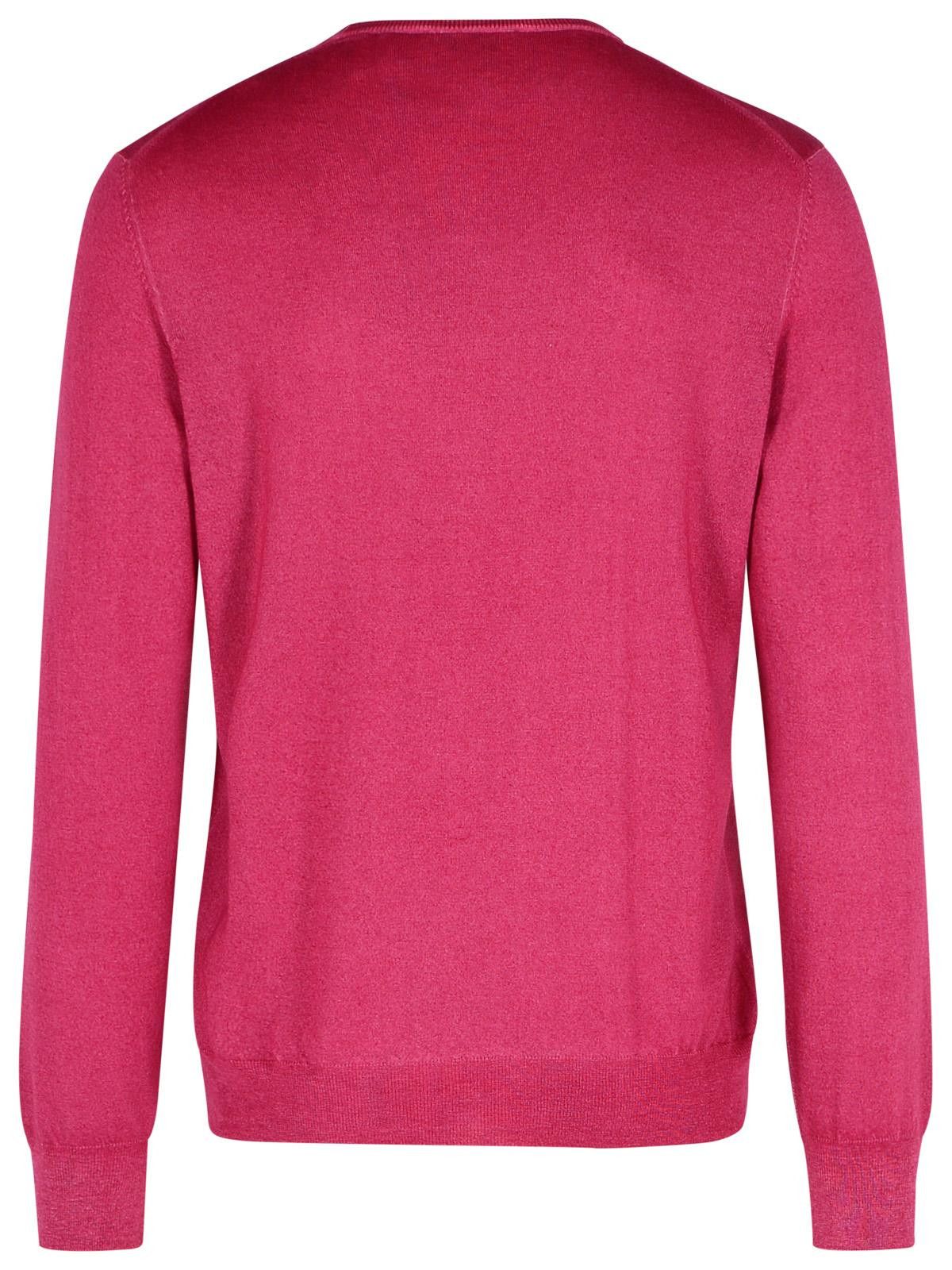 Gran Sasso GRAN SASSO Red Cashmere Wool Sweater Size US L / EU 52-54 / 3 - 3 Thumbnail
