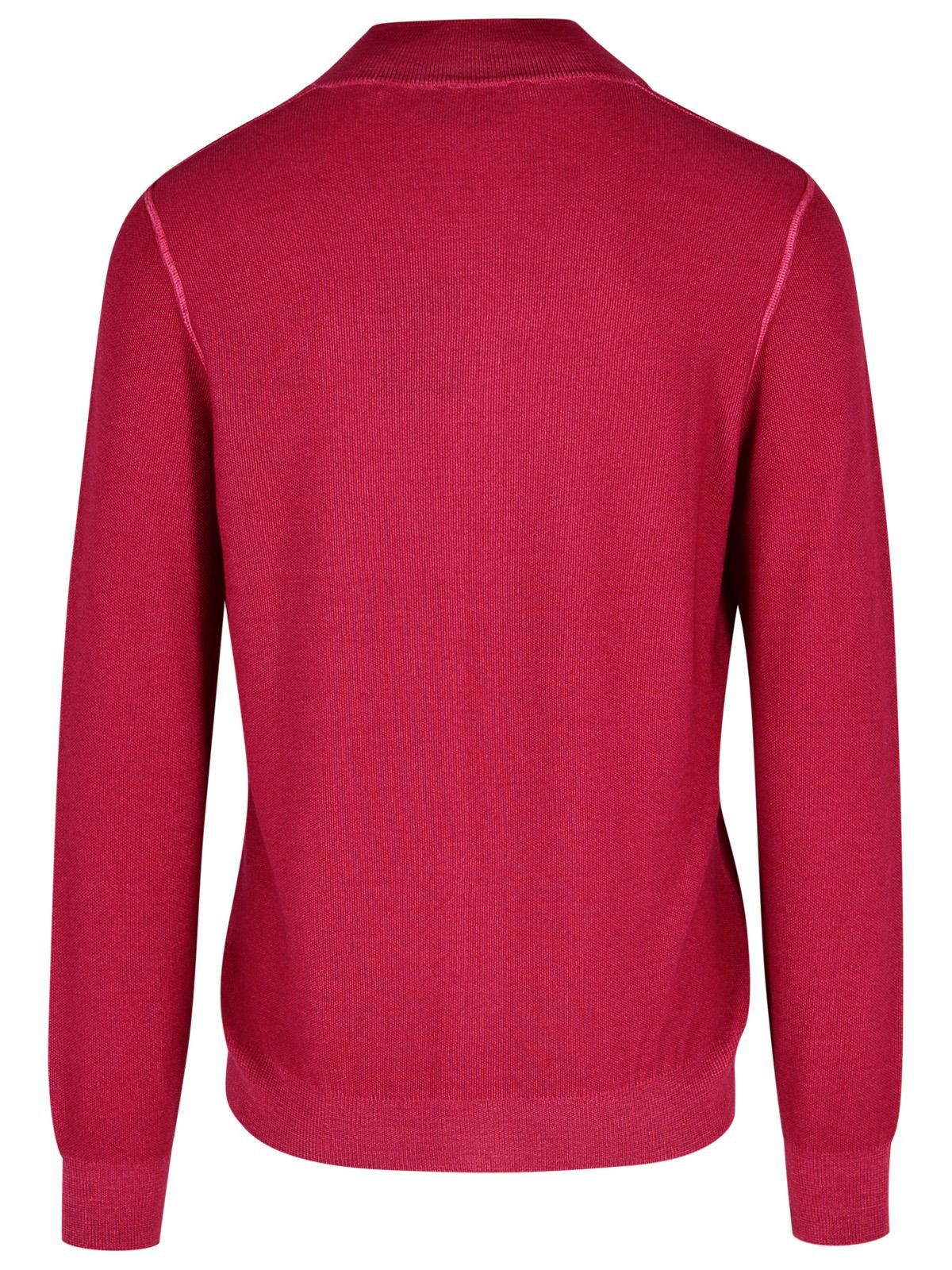 Gran Sasso GRAN SASSO Red Virgin Wool Sweater Size US S / EU 44-46 / 1 - 3 Thumbnail