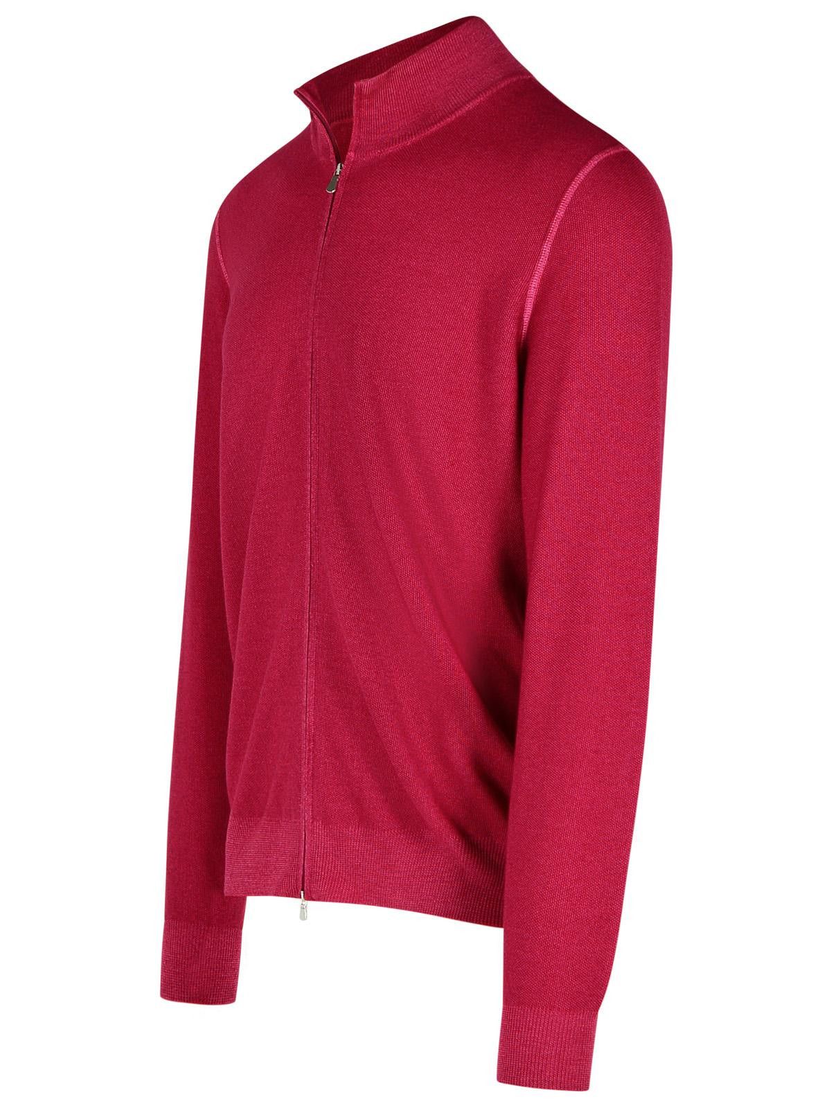 Gran Sasso GRAN SASSO Red Virgin Wool Sweater Size US S / EU 44-46 / 1 - 2 Thumbnail