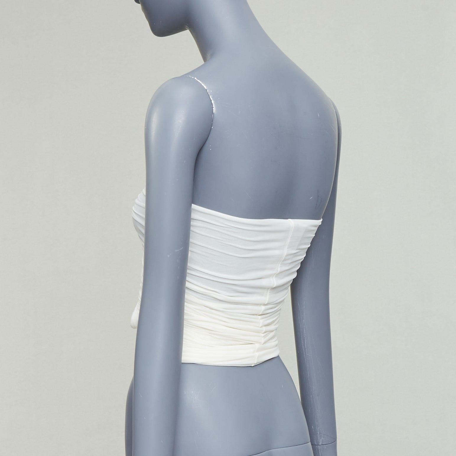 Rick Owens RICK OWENS 2023 Prong milk white tube top IT38 XS Size XS / US 0-2 / IT 36-38 - 6 Thumbnail