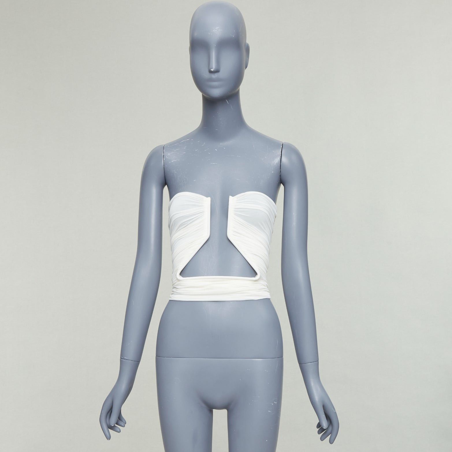 Rick Owens RICK OWENS 2023 Prong milk white tube top IT38 XS Size XS / US 0-2 / IT 36-38 - 9 Thumbnail