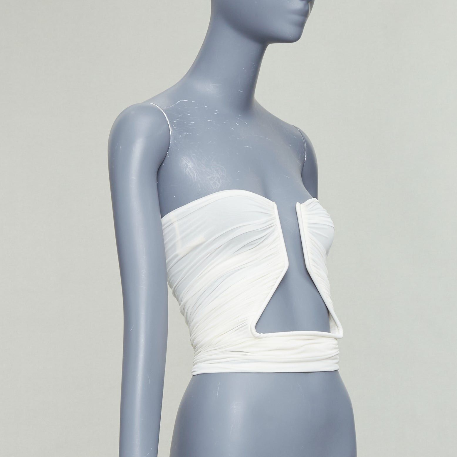 Rick Owens RICK OWENS 2023 Prong milk white tube top IT38 XS Size XS / US 0-2 / IT 36-38 - 3 Thumbnail