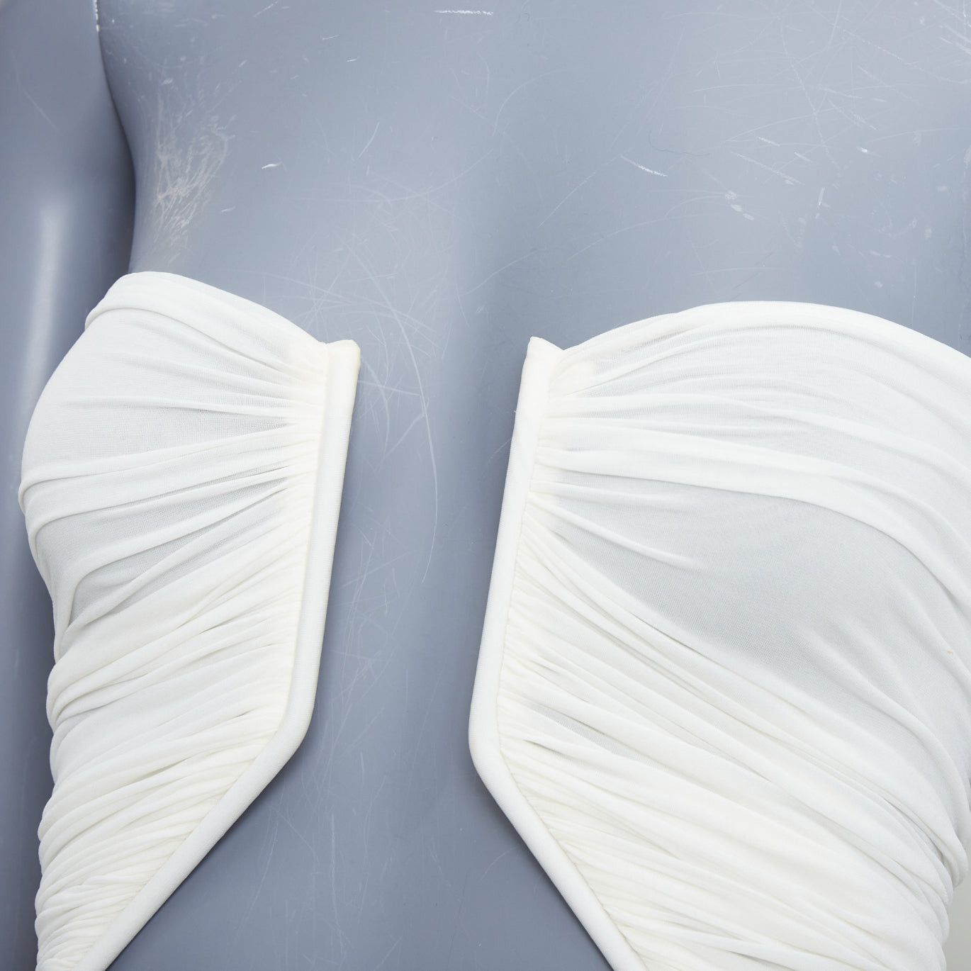 Rick Owens RICK OWENS 2023 Prong milk white tube top IT38 XS Size XS / US 0-2 / IT 36-38 - 7 Thumbnail