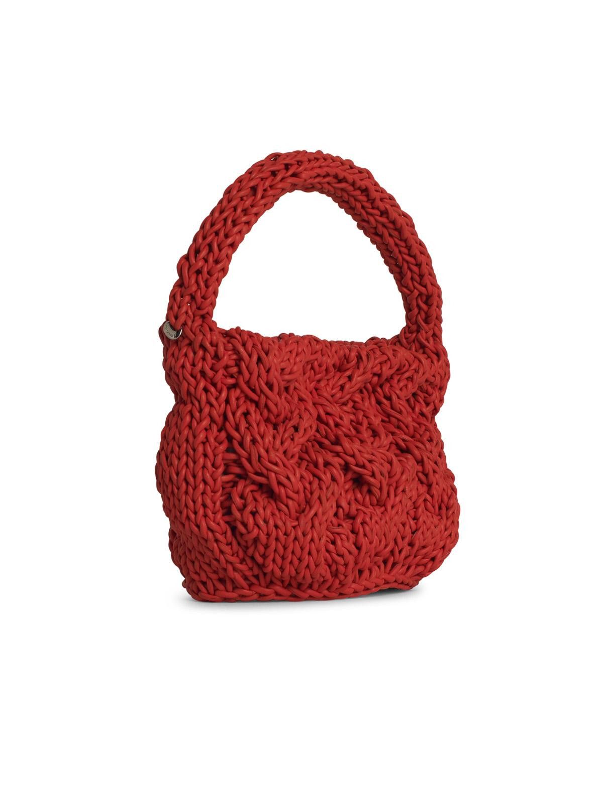JW Anderson JW ANDERSON 'Knit' Orange Leather Bag Size ONE SIZE - 2 Thumbnail
