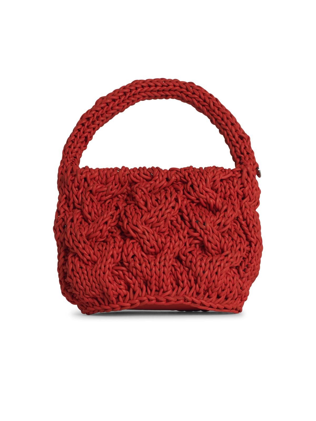 JW Anderson JW ANDERSON 'Knit' Orange Leather Bag Size ONE SIZE - 3 Thumbnail