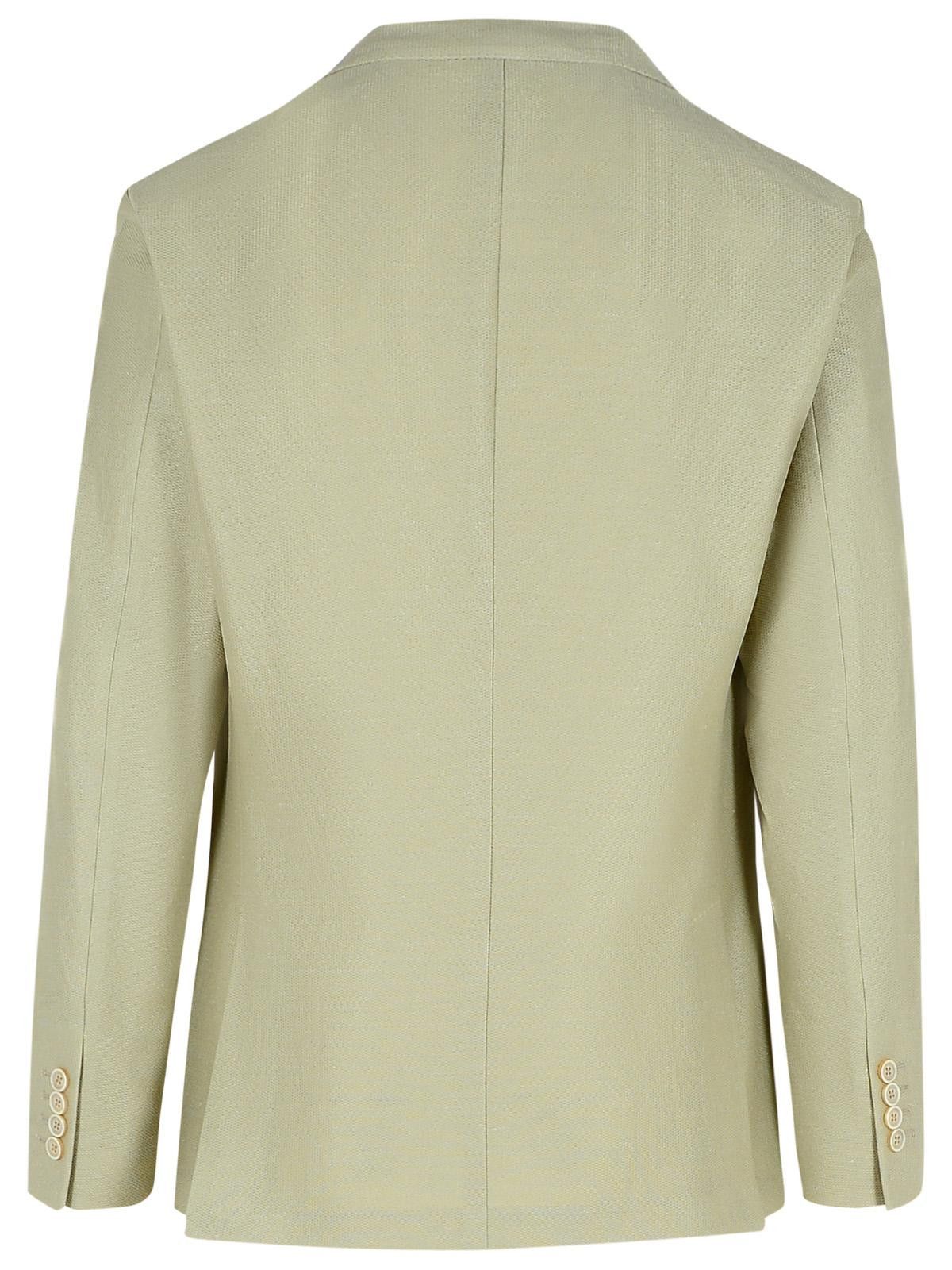 Eleventy ELEVENTY Cream Cotton Blend Blazer Size US XXL / EU 58 / 5 - 3 Thumbnail