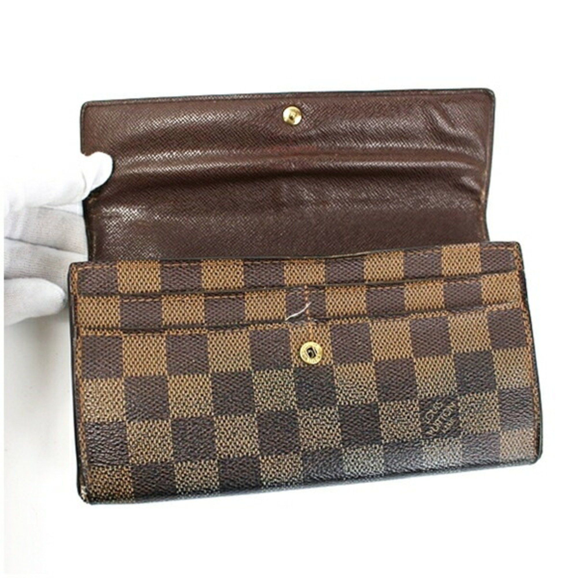 Louis Vuitton Louis Vuitton Damier Portefeuille Sarah Bi-fold Long Wallet N61724 LOUIS VUITTON Women's LV Size ONE SIZE - 4 Thumbnail