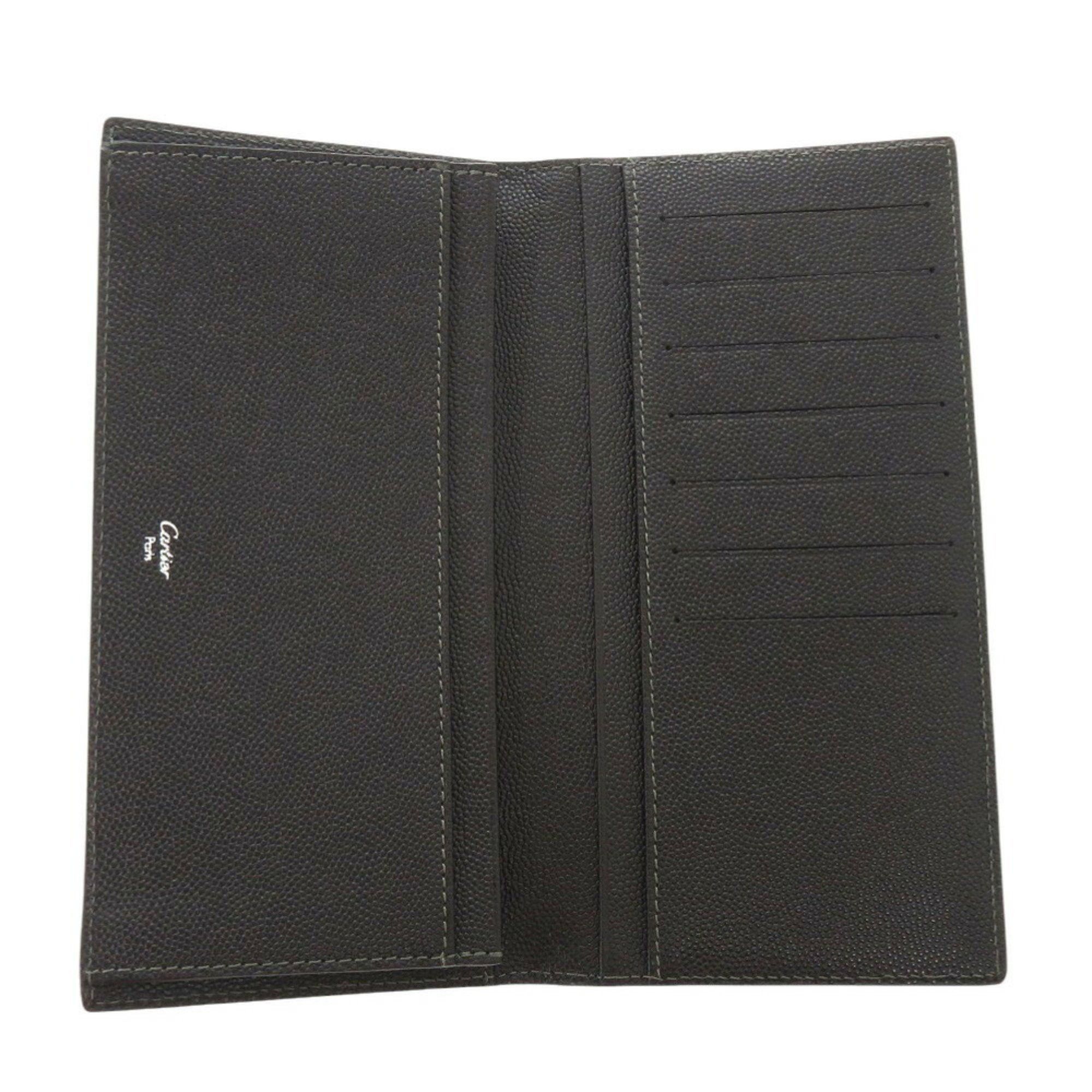 Cartier Cartier Santos L3000770 Leather Black Bi-fold Billfold 0623CARTIER Men's Size ONE SIZE - 5 Thumbnail