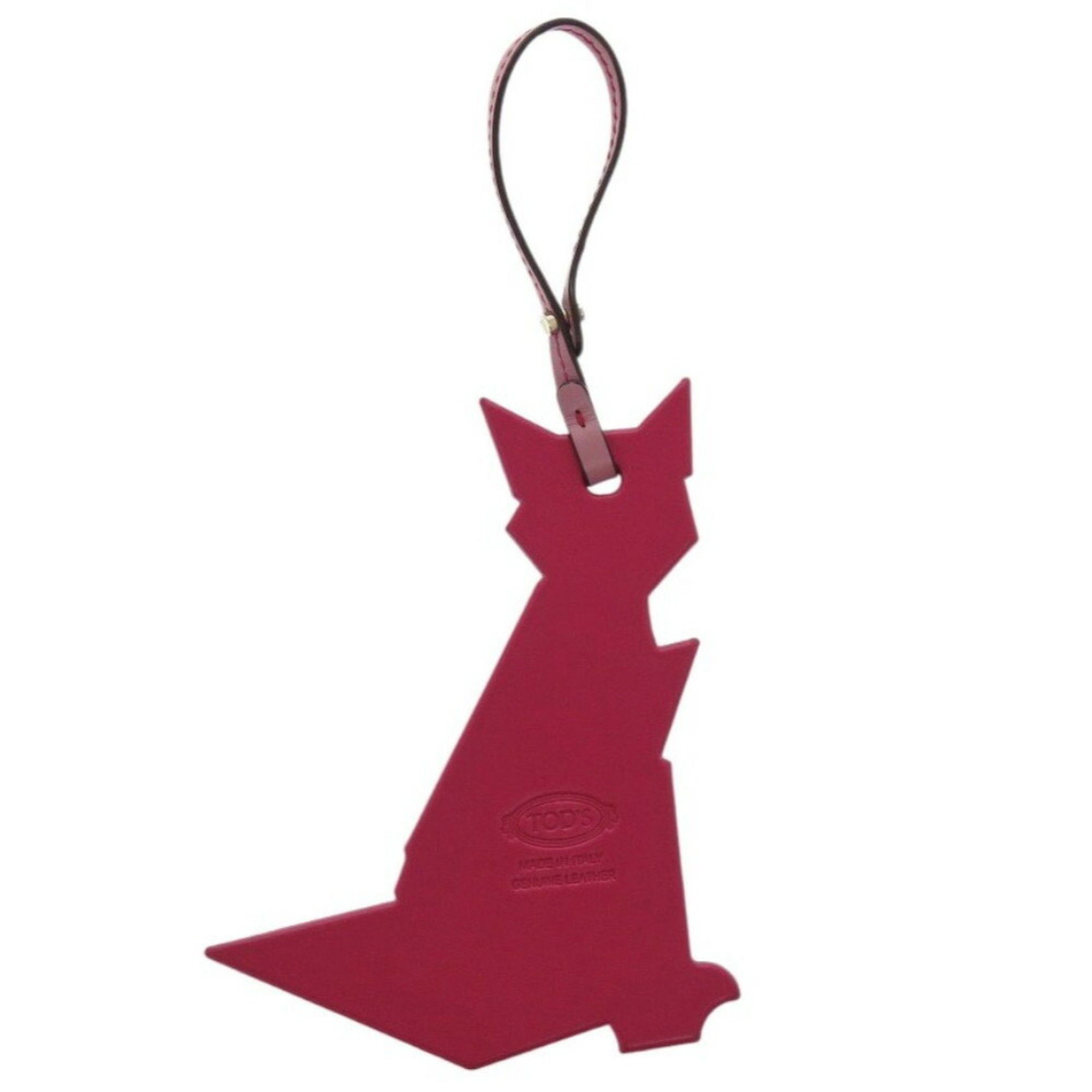 Tod's Tod's Bag Charm Fox Keychain Leather Pink Tsune 1456TOD'S Size ONE SIZE - 4 Thumbnail