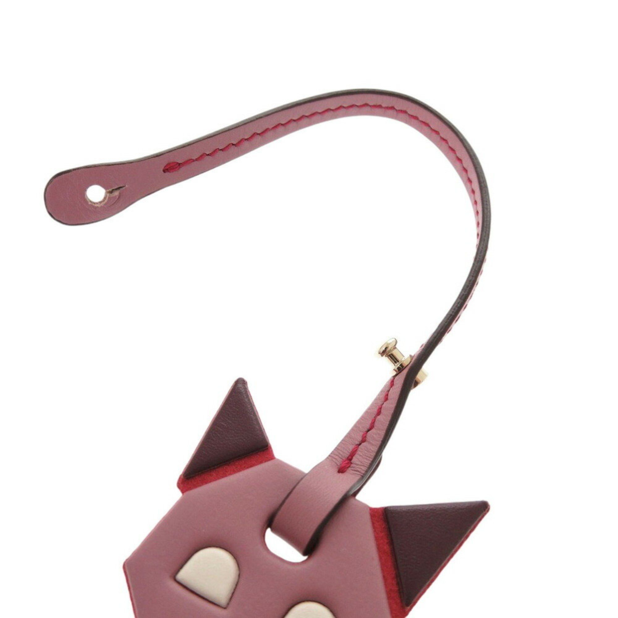 Tod's Tod's Bag Charm Fox Keychain Leather Pink Tsune 1456TOD'S Size ONE SIZE - 6 Thumbnail