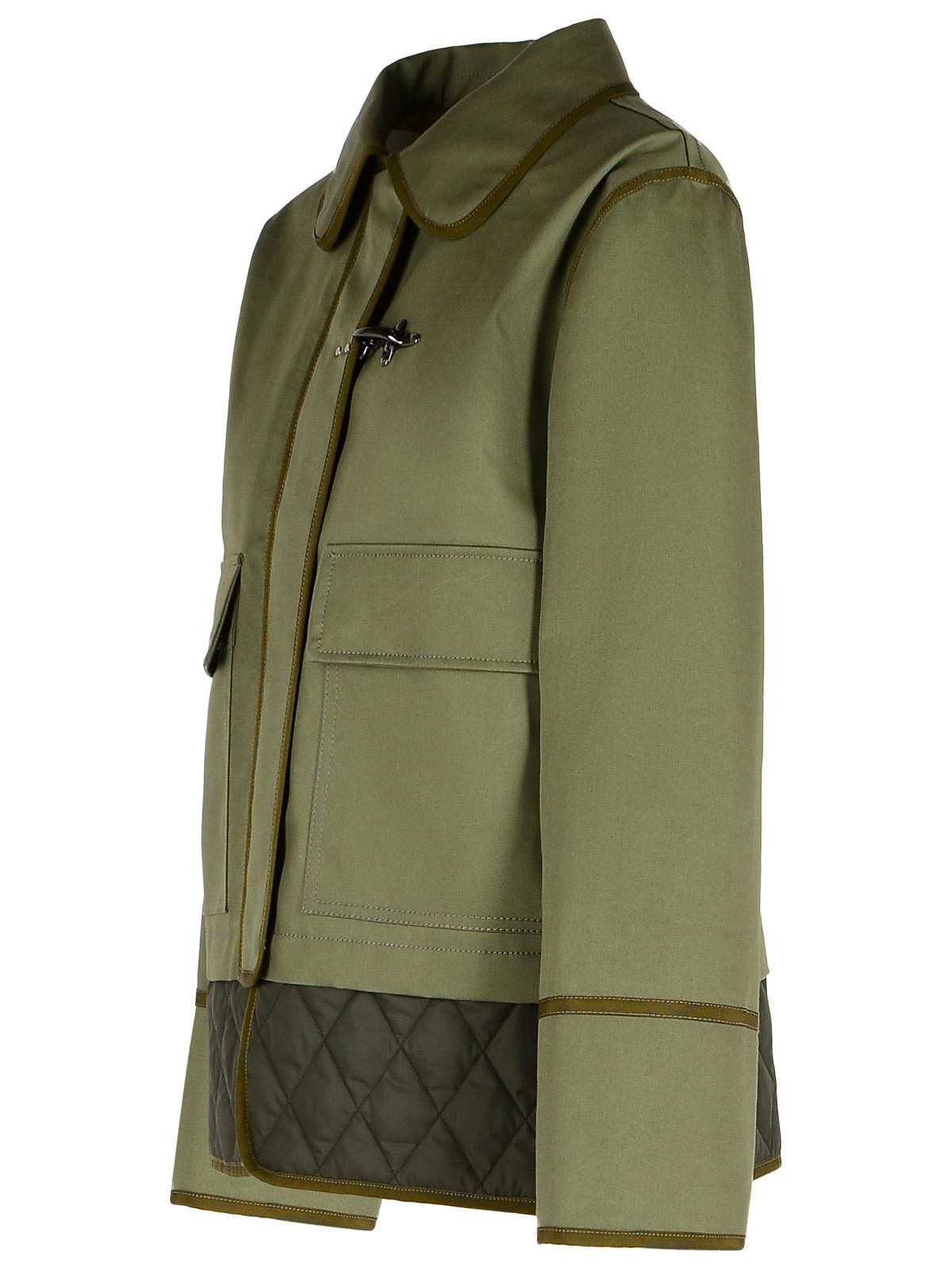 Fay FAY Green Cotton Blend Jacket Size S / US 4 / IT 40 - 2 Thumbnail
