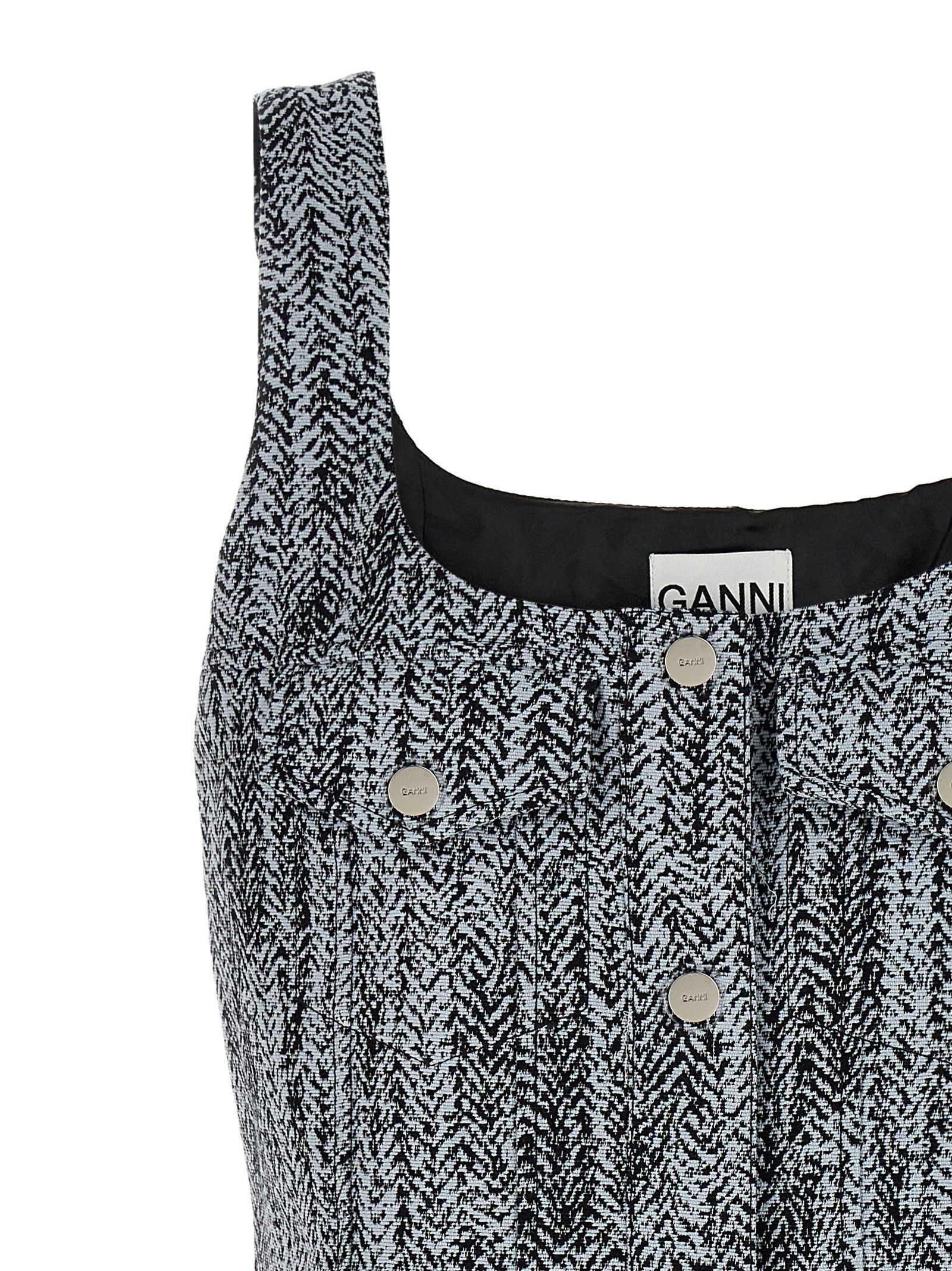 Ganni Tweed Dress Size M / US 6-8 / IT 42-44 - 3 Thumbnail