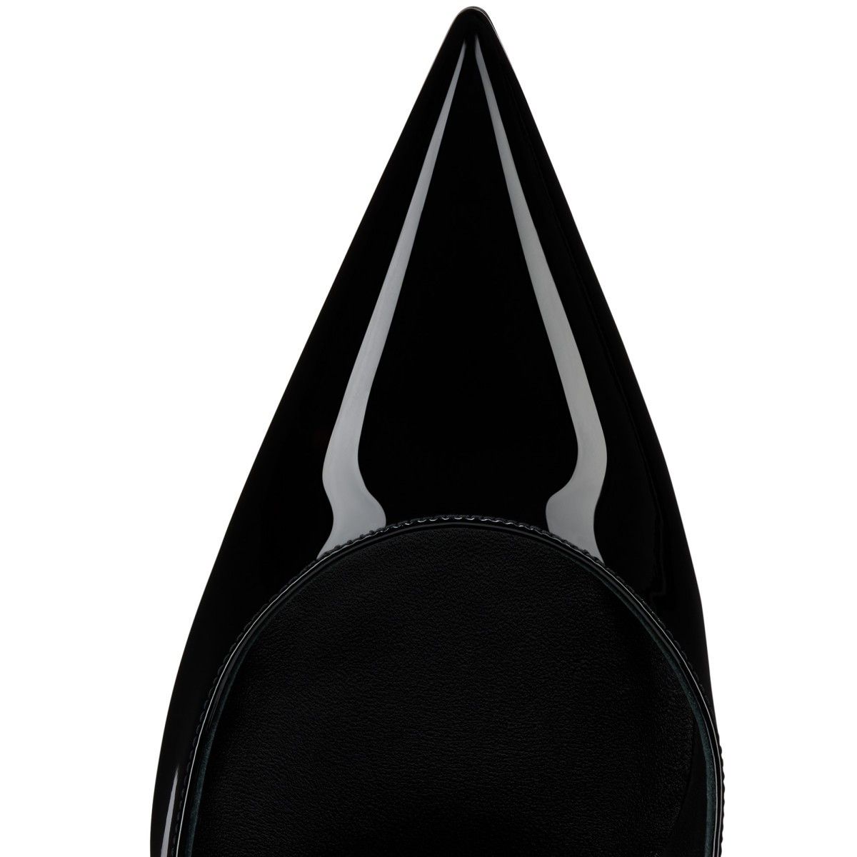 Christian Louboutin Miss Z 100mm Patent Leather Black Size US 7.5 / IT 37.5 - 4 Thumbnail