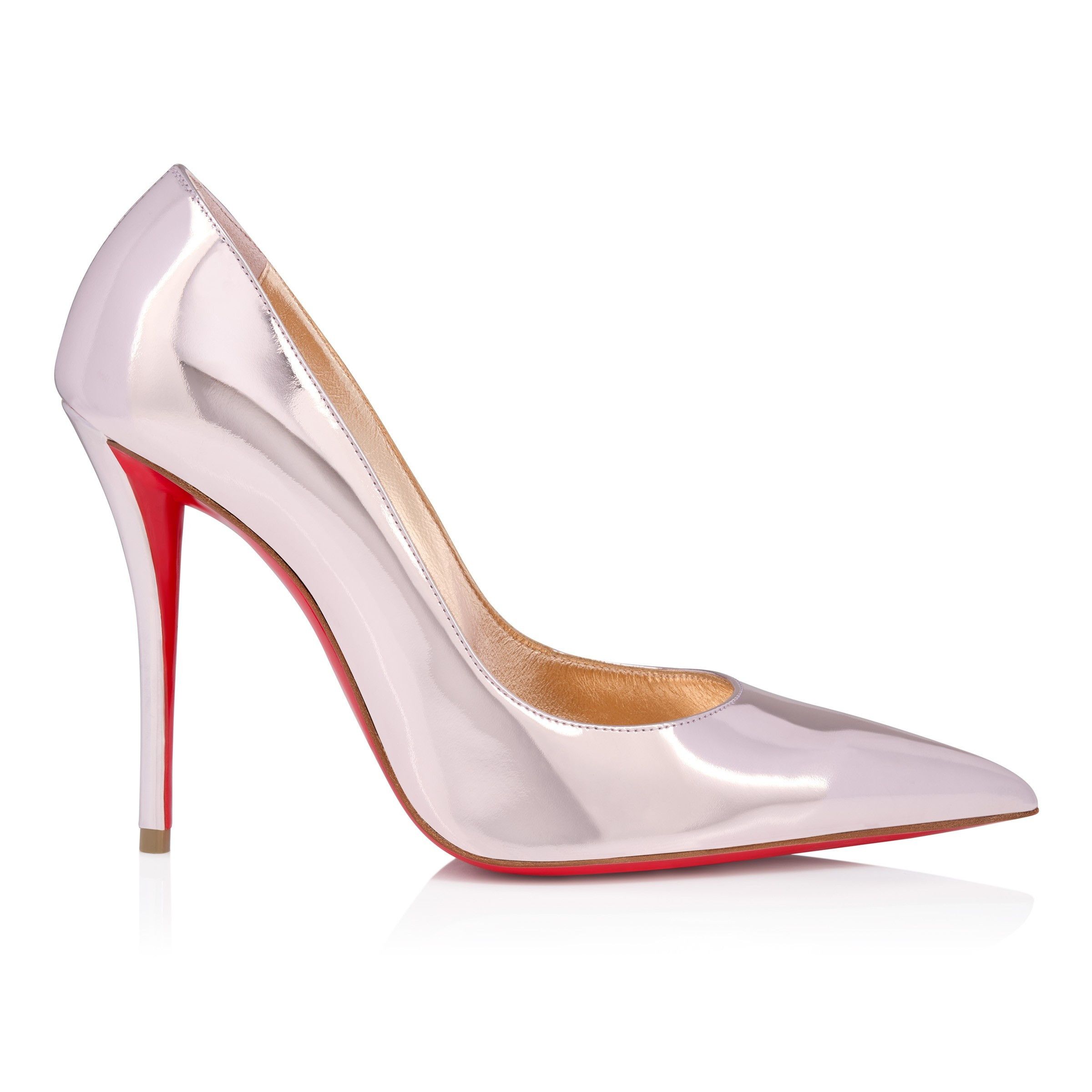 Christian Louboutin Miss Z 100mm Silver Size US 10 / IT 40 - 3 Thumbnail