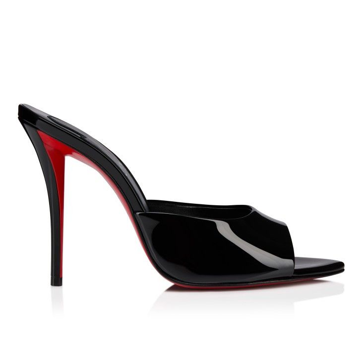 Christian Louboutin Miss Z Mule 100mm Black Size US 7 / IT 37 - 2 Thumbnail