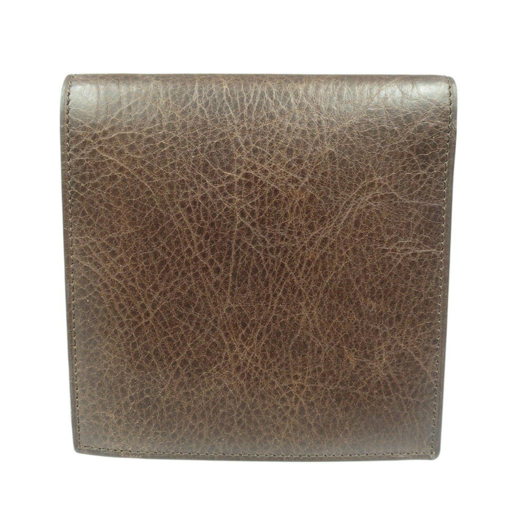 Cartier Cartier Santos Leather Brown Bi-fold Wallet 0571Cartier Size ONE SIZE - 3 Thumbnail