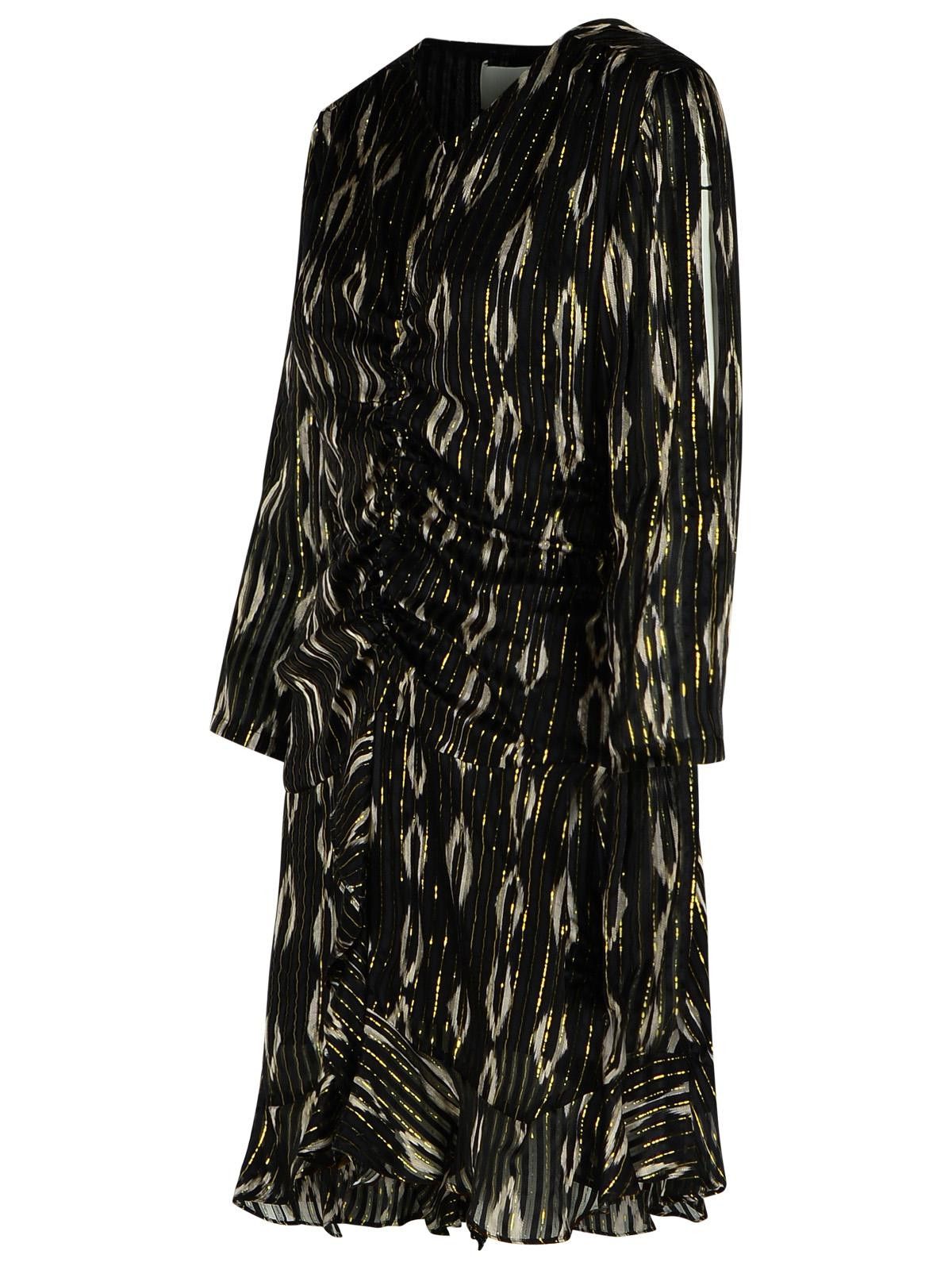Isabel Marant ISABEL MARANT 'Octavia' Black Silk Dress Size M / US 6-8 / IT 42-44 - 2 Thumbnail