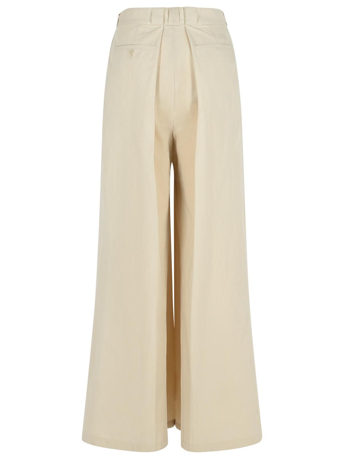 Maison Margiela MAISON MARGIELA 'Over' Ivory Cotton Blend Pants Size 27" / US 4 / IT 40 - 3 Thumbnail