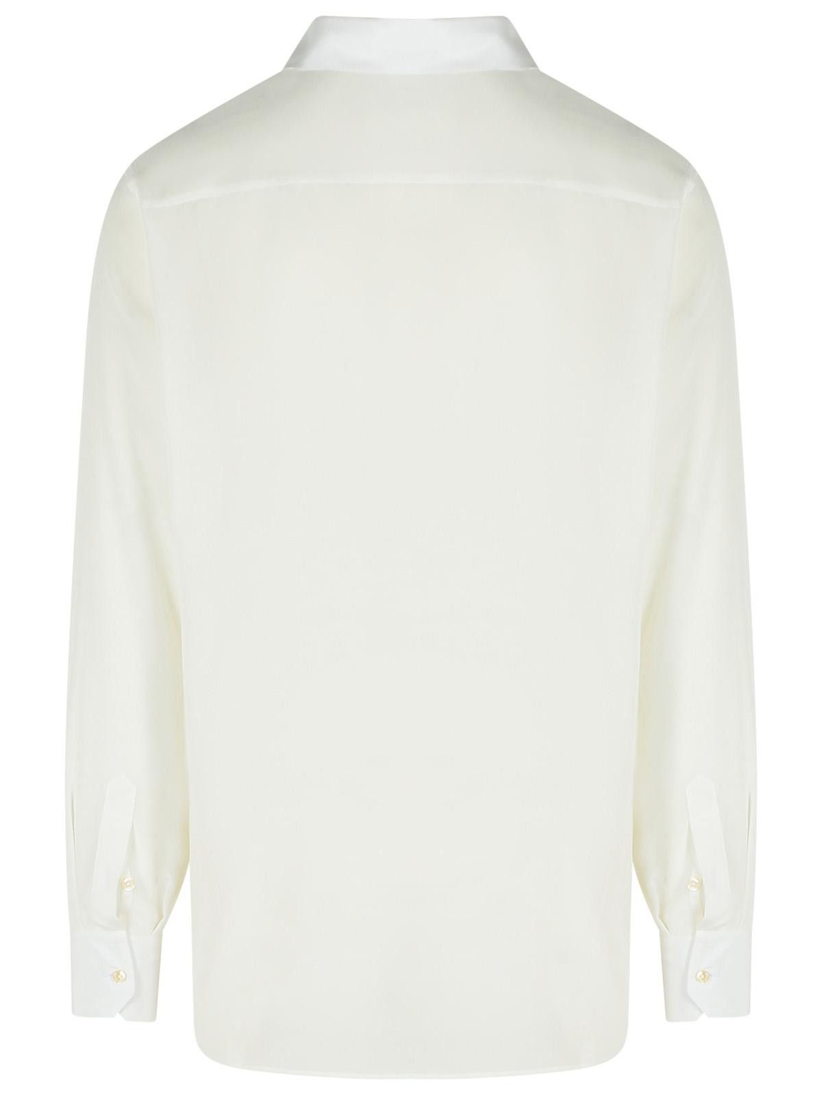 Laneus LANEUS Cream Linen Shirt Size US XXL / EU 58 / 5 - 3 Thumbnail