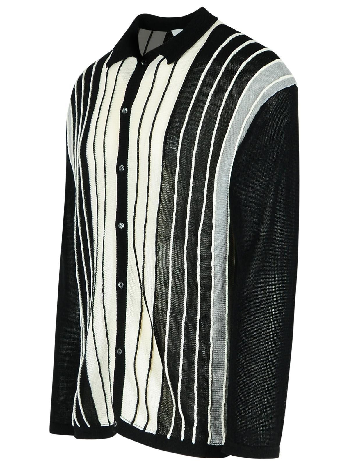Laneus LANEUS Black Viscose Blend Sweater Size US M / EU 48-50 / 2 - 2 Thumbnail