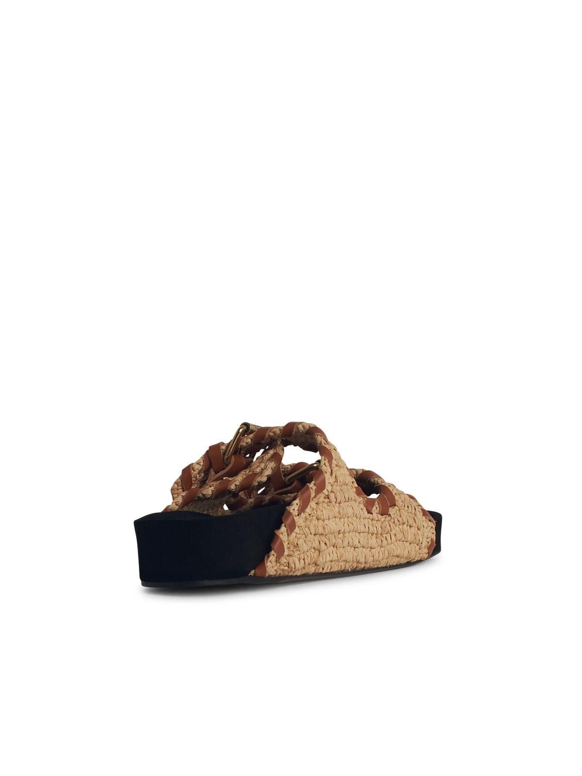 Isabel Marant Etoile ISABEL MARANT ETOILE 'Lennyo' Beige Palm Slipper Size US 6 / IT 36 - 3 Thumbnail