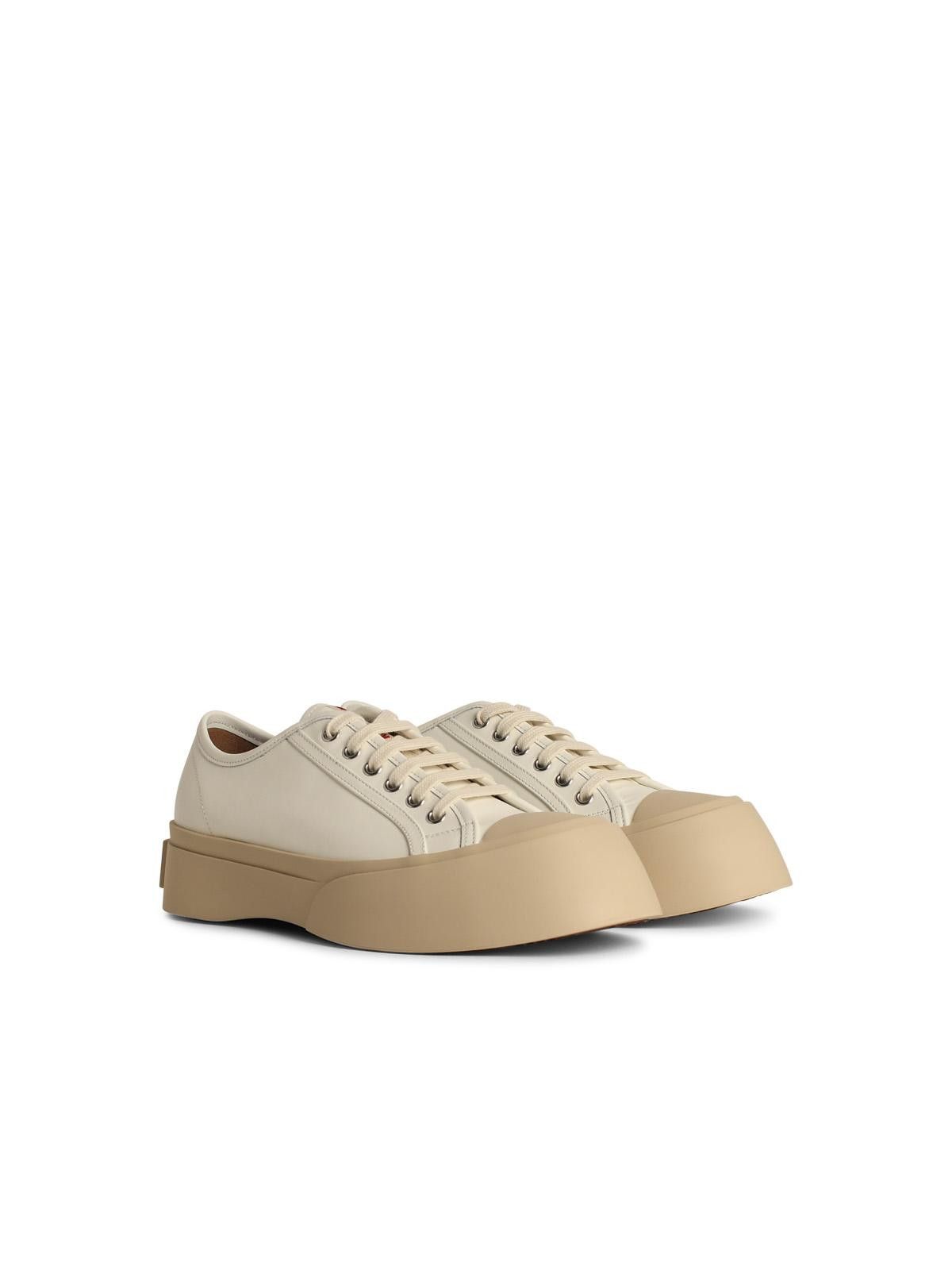 Marni MARNI White Leather Sneakers Size US 7 / EU 40 - 2 Thumbnail