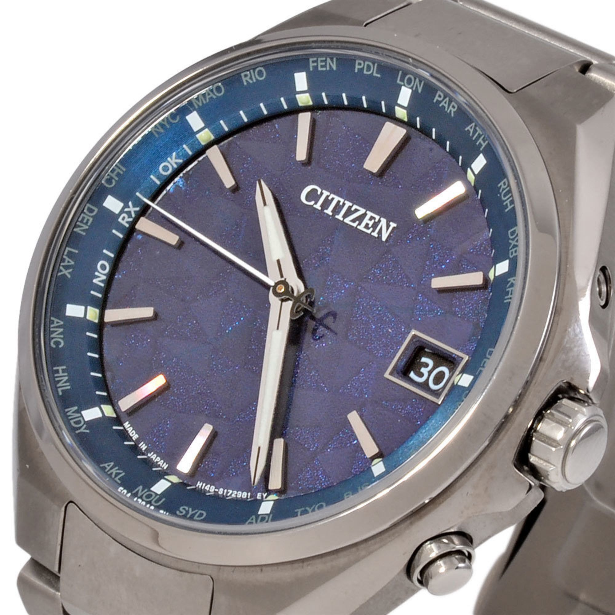 Citizen CITIZEN H149-S172981 ATESA YELL COLLECTION Wristwatch Solar Navy Dial Men's Size ONE SIZE - 2 Thumbnail