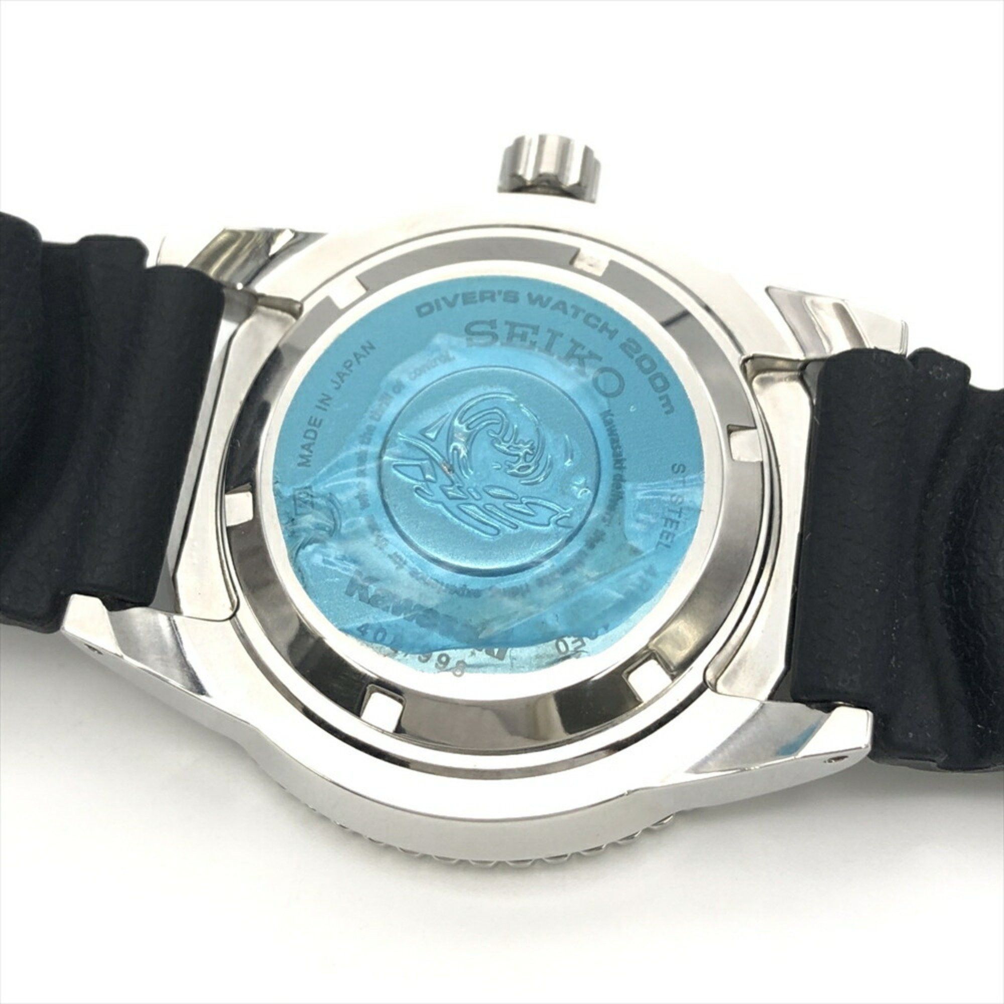 Seiko Seiko × Kawasaki Ninja ZX-10R Automatic Watch Black Dial 998 Limited Edition Green Men's Size ONE SIZE - 9 Thumbnail