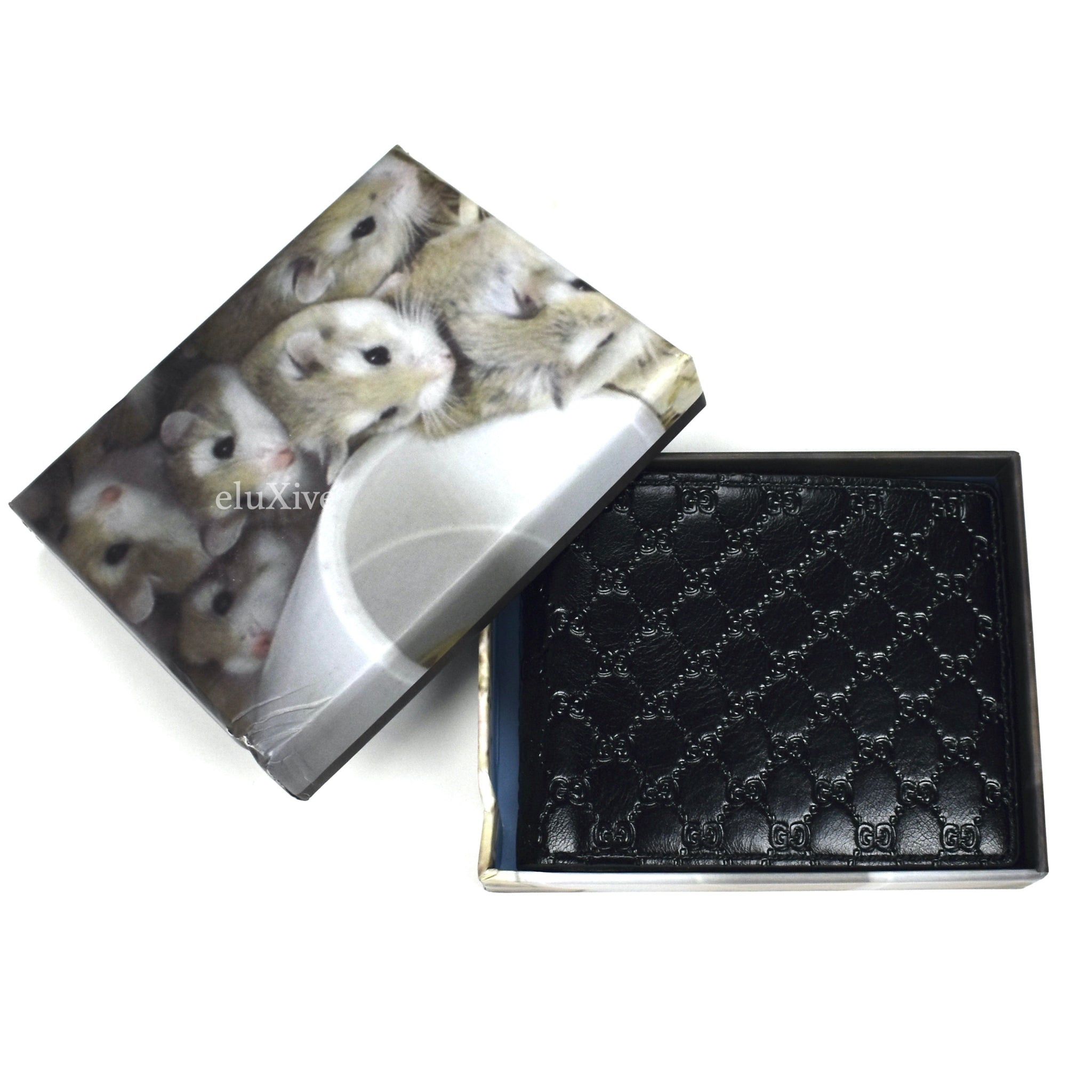 Imran Potato Imran Potato Cool 'Gucci' Logo Embossed Bifold Wallet Size ONE SIZE - 2 Thumbnail