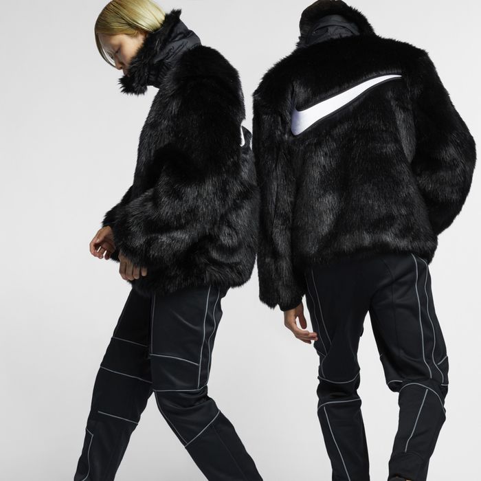 Nike Ambush x Nike Reversible Faux-Fur Jacket in Black | Grailed