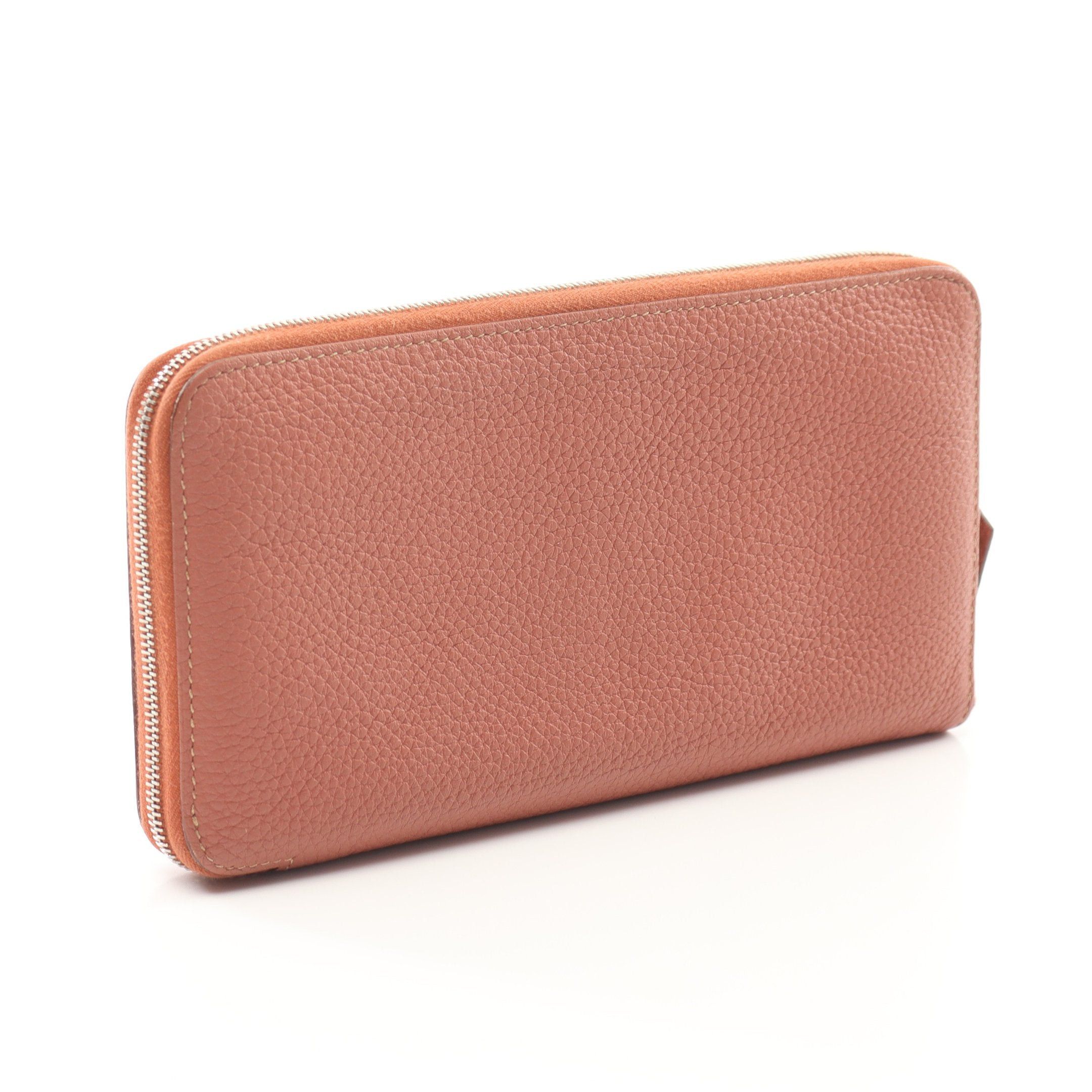 Hermes Hermes Azap Long Rose Tea Round Zipper Wallet Togo Pink Beige Silver Hardware Stamp Size ONE SIZE - 2 Thumbnail