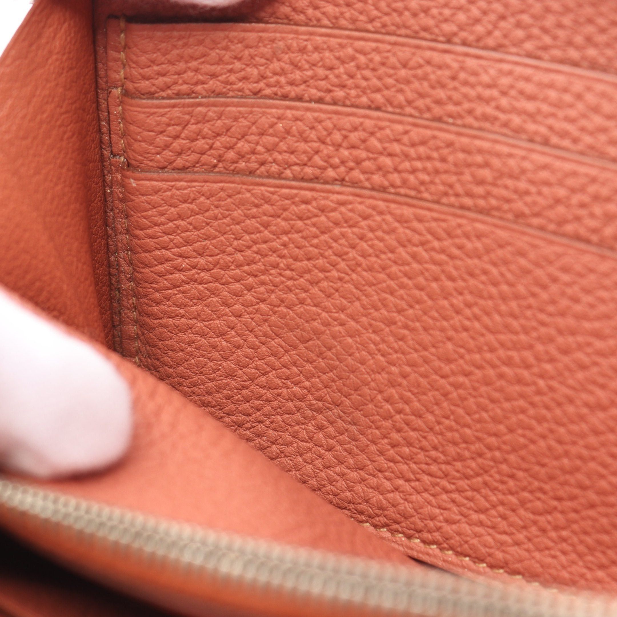 Hermes Hermes Azap Long Rose Tea Round Zipper Wallet Togo Pink Beige Silver Hardware Stamp Size ONE SIZE - 6 Thumbnail