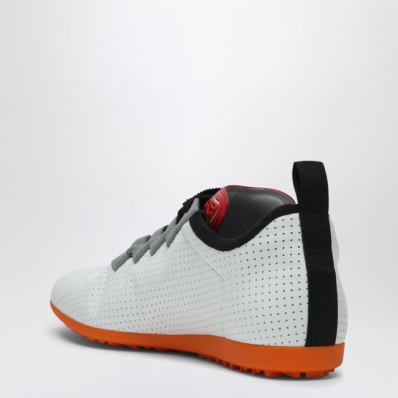 Valentino Valentino Garavani White Perforated Nappa Leather Chromathon Sneakers Size US 6 / IT 36 - 2 Thumbnail