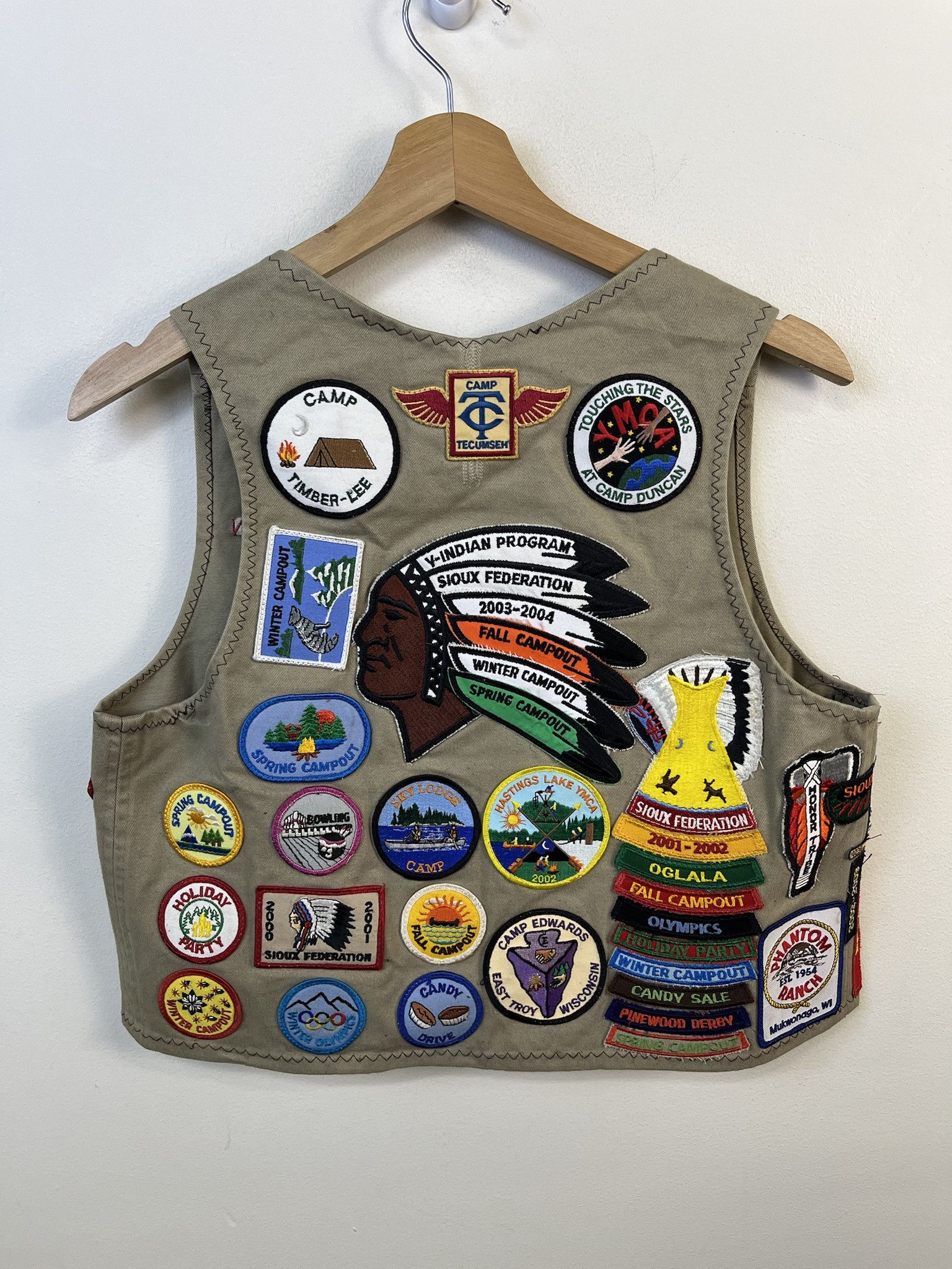 Other Vintage 1990s Boy Scouts Tan Merit Badge Patch Vest Size S Size US S / EU 44-46 / 1 - 2 Thumbnail