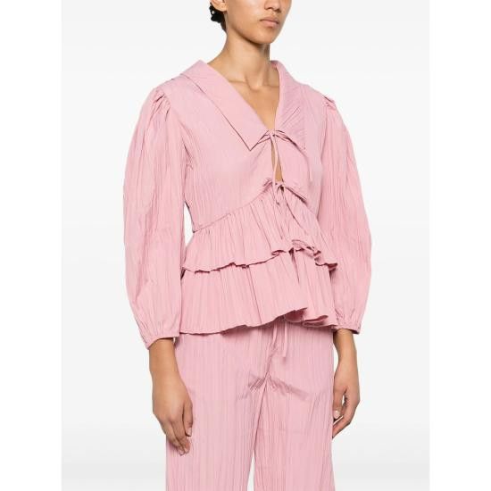 Stine Goya STINE GOYA Women Blouses SGT054 2342 PINK Size S / US 4 / IT 40 - 4 Thumbnail
