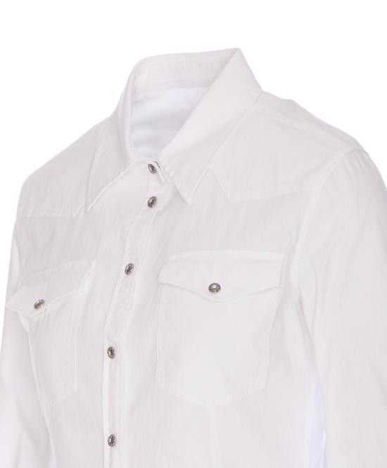 Dondup DONDUP Women Shirts DC239 CS0103 PTD000 White Size M / US 6-8 / IT 42-44 - 3 Thumbnail