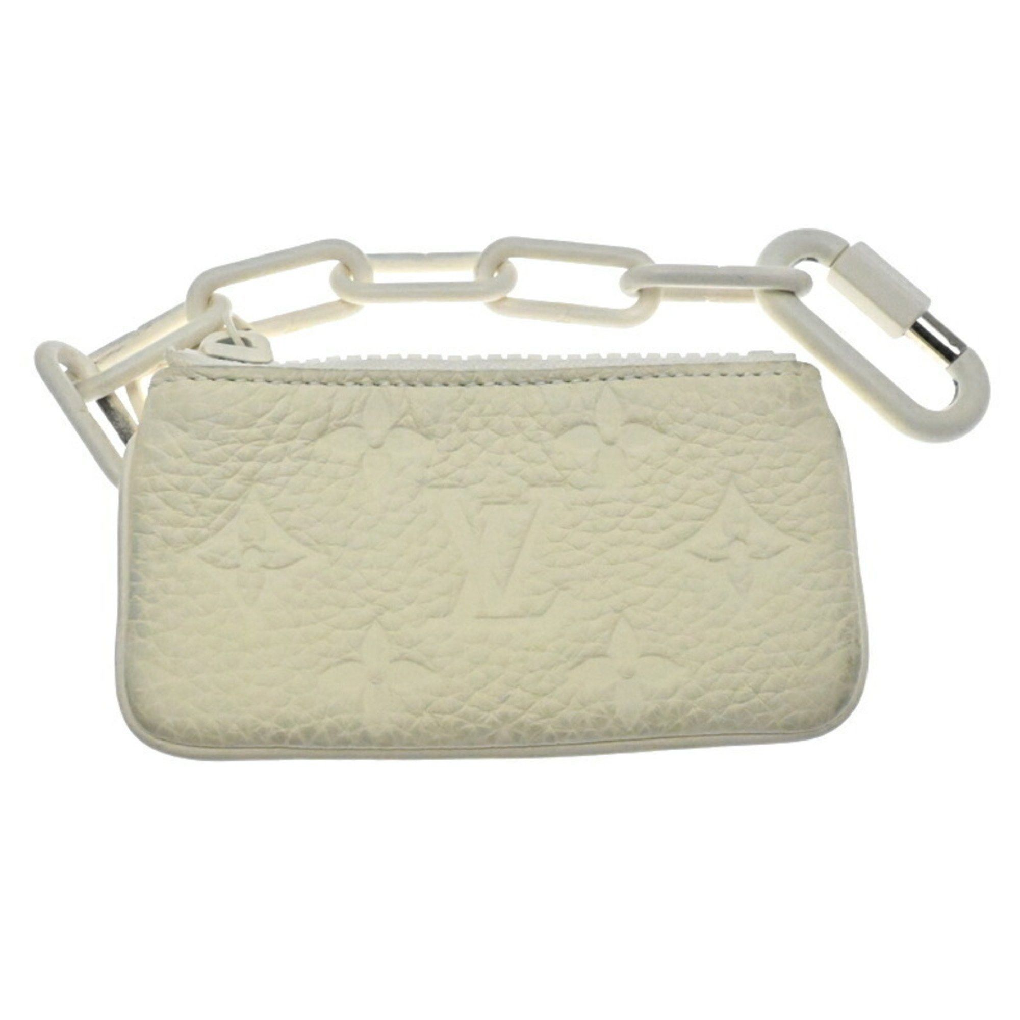 Louis Vuitton Louis Vuitton Pochette Cle 2019 Limited Edition Pouch Men's M67451 Taurillon White Size ONE SIZE - 2 Thumbnail