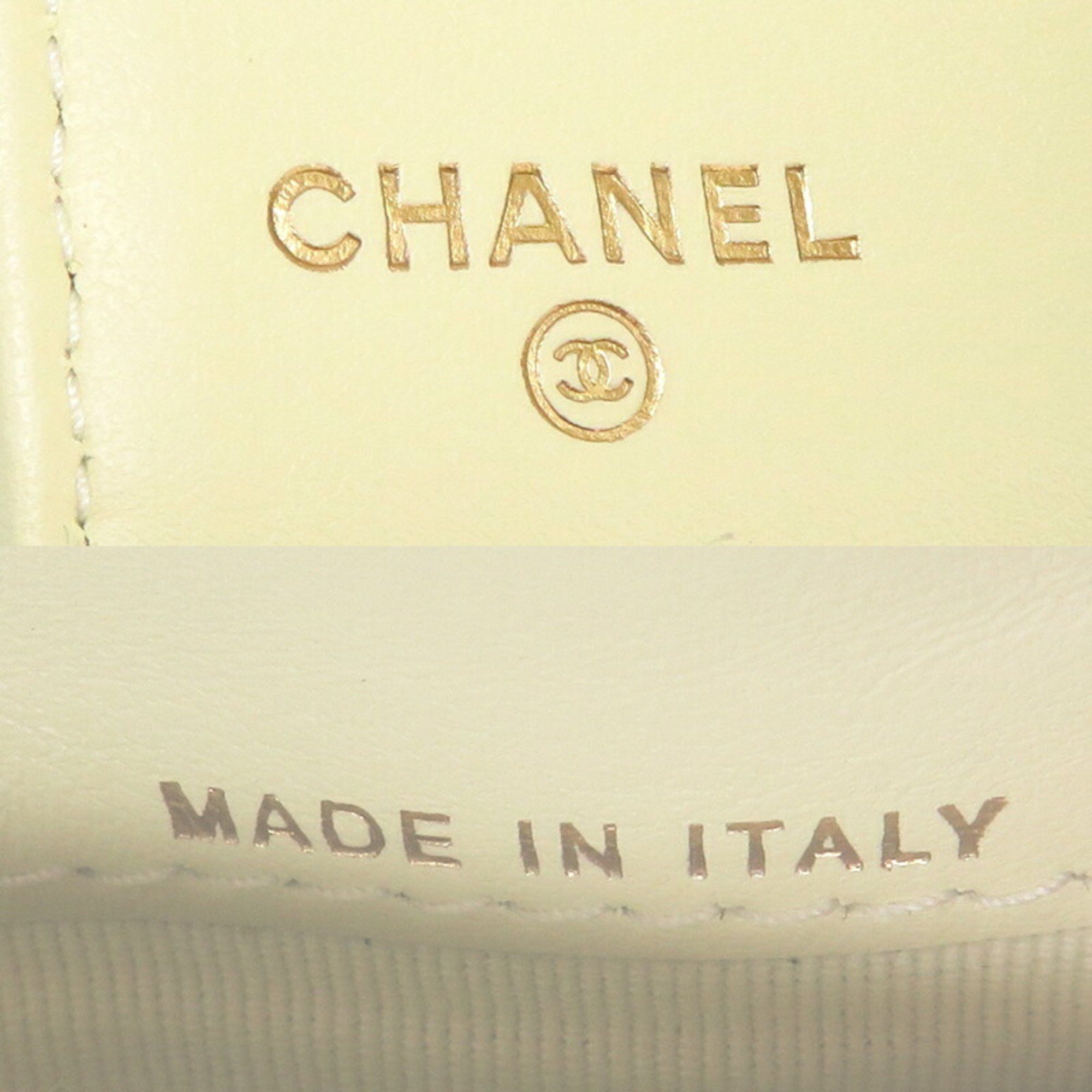 Chanel Chanel Small Flap Wallet Women's Tri-fold AP0230 Caviar Skin Cream (White) Size ONE SIZE - 8 Thumbnail