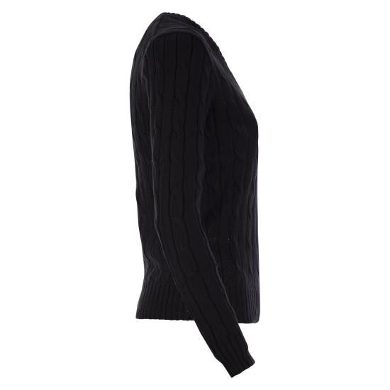 Polo Ralph Lauren POLO RALPH LAUREN Women Sweater 211891641 BLACK Size XS / US 0-2 / IT 36-38 - 3 Thumbnail