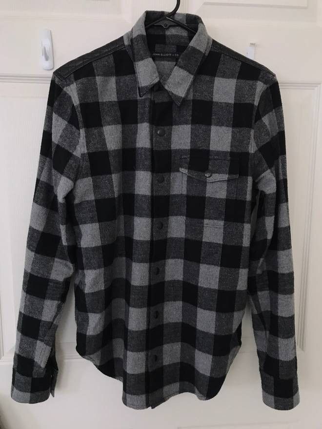 John Elliott 41 Snap Flannel Overshirt Size US M / EU 48-50 / 2 - 1 Thumbnail