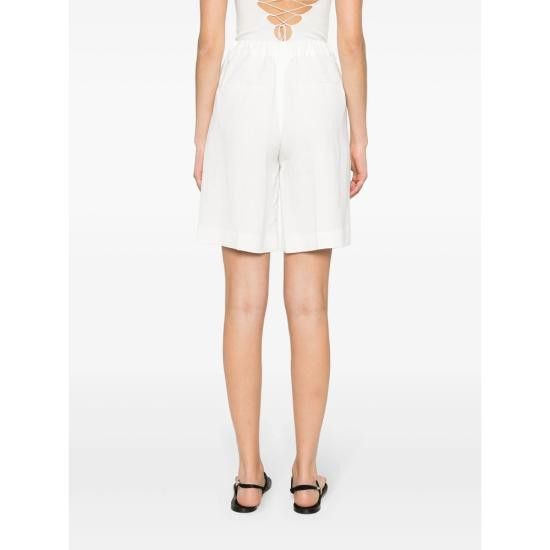 Brunello Cucinelli BRUNELLO CUCINELLI Women Shorts & Burmudas MH126P8612 C600 WHITE Size 28" / US 6 / IT 42 - 2 Thumbnail