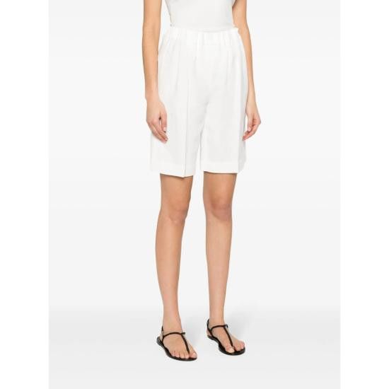 Brunello Cucinelli BRUNELLO CUCINELLI Women Shorts & Burmudas MH126P8612 C600 WHITE Size 28" / US 6 / IT 42 - 4 Thumbnail