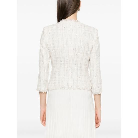 Tagliatore TAGLIATORE Women Jackets C50004 DHARMA A1126 WHITE Size L / US 10 / IT 46 - 3 Thumbnail