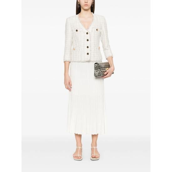 Tagliatore TAGLIATORE Women Jackets C50004 DHARMA A1126 WHITE Size L / US 10 / IT 46 - 5 Thumbnail