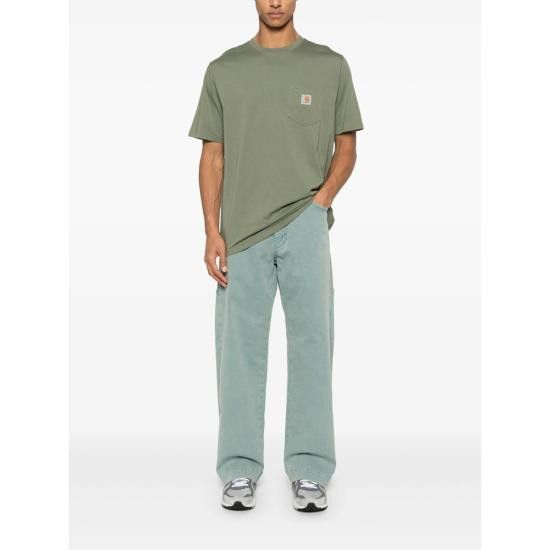 Carhartt CARHARTT Men T-Shirts I030434 667XX GREEN Size US S / EU 44-46 / 1 - 4 Thumbnail