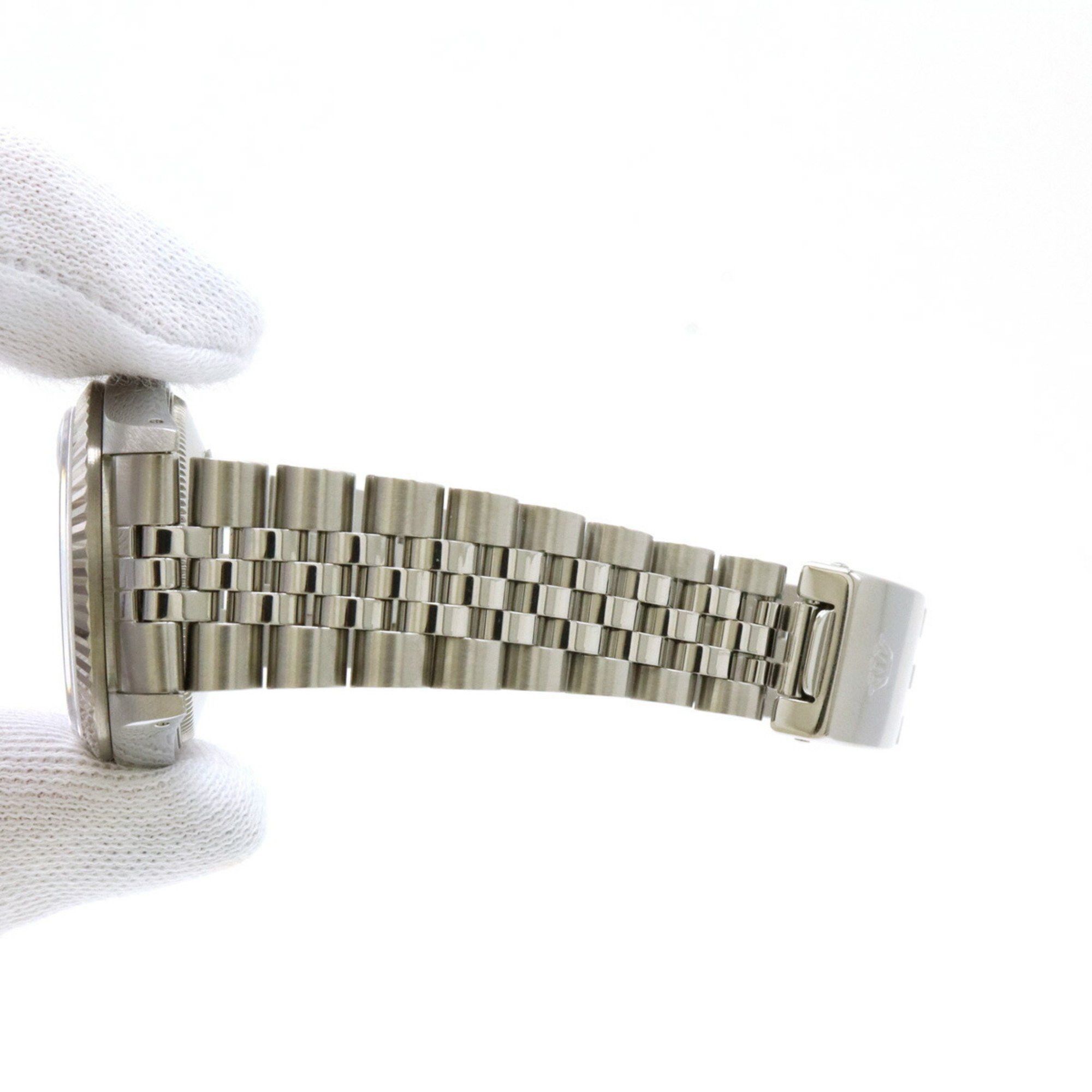 Rolex Rolex Datejust Black Dial SS K18WG Bezel L Number Boys AT Automatic Watch 69174 Size ONE SIZE - 9 Thumbnail