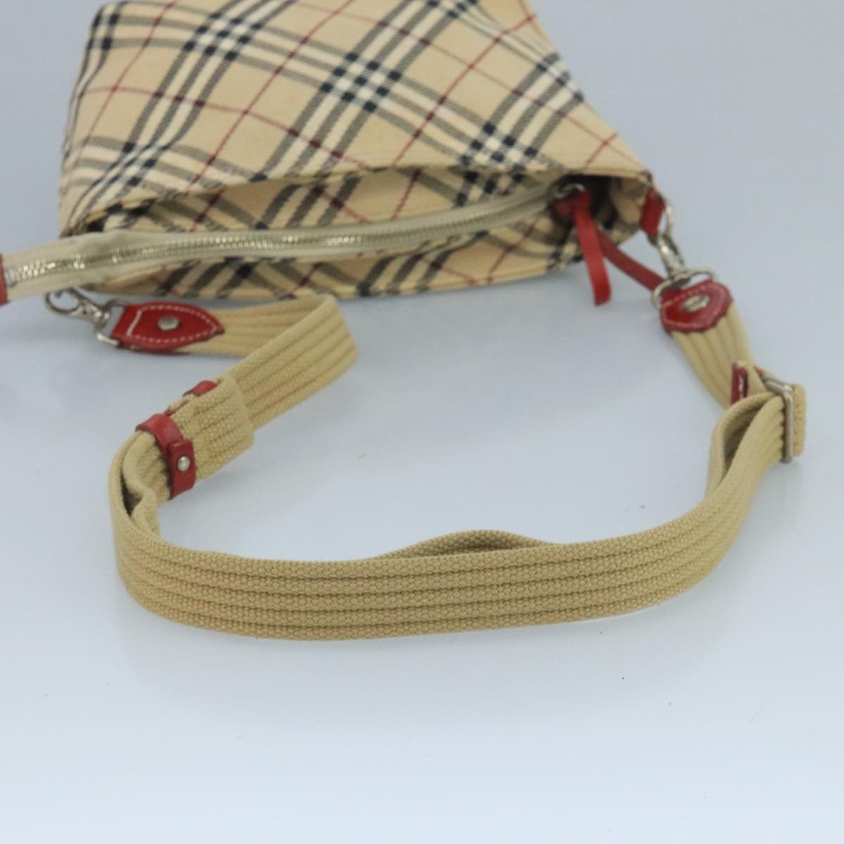 Burberry Nova Check Beige Canvas Shoulder Bag (Pre-Owned) Size ONE SIZE - 5 Thumbnail