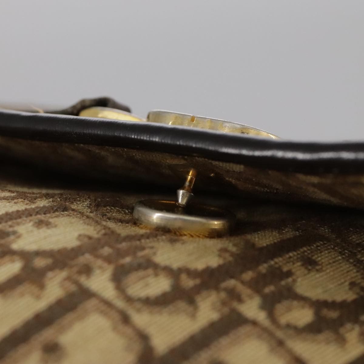 Dior Trotter Brown Canvas Shoulder Bag (Pre-Owned) Size ONE SIZE - 13 Thumbnail